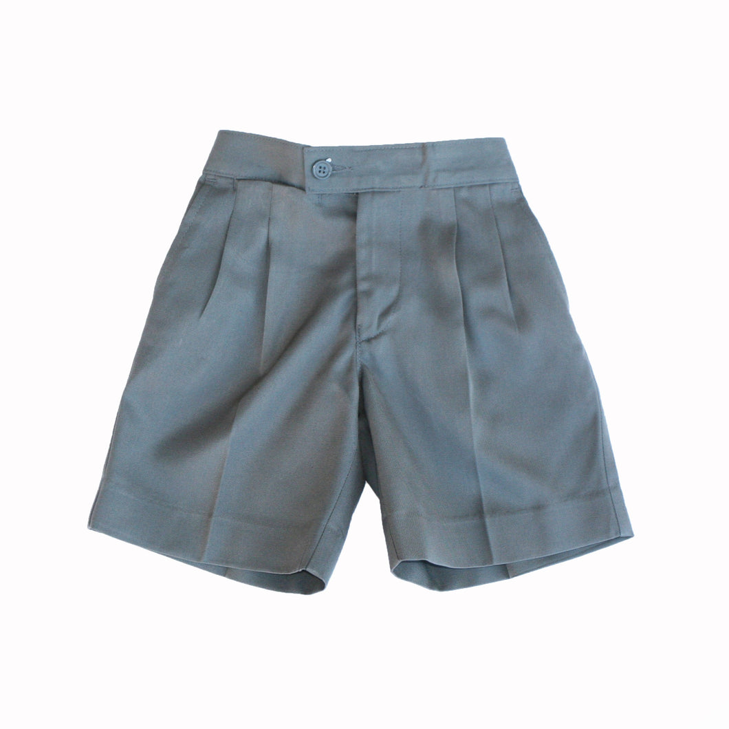PRIMARY/SECONDARY BOYS - Grey Shorts (tab waist - no elastic)
