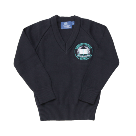 2ND HAND PRIMARY/SECONDARY UNISEX - Navy Knit Jumper