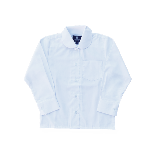 2ND HAND PRIMARY GIRLS - White Long Sleeve Blouse